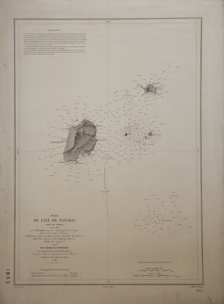 Plan de L'Ile de Panaria (Iles de Lipari) Levé en …