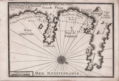 Plan de la Baye de Poyance et de celle d'Alcudia