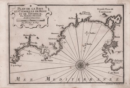 Plan de la Baye et Citadelle de Rose et de …