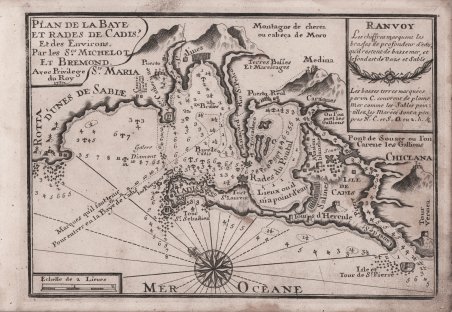 Plan de la Baye et Rade de Cadis et des …