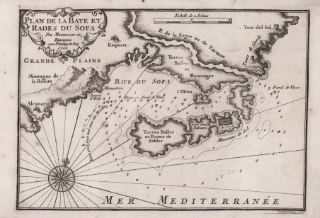 Plan de la Baye et Rades du Sofa.