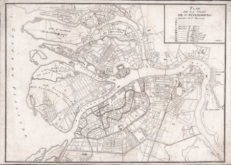 Plan de la Ville de St. Petersbourg