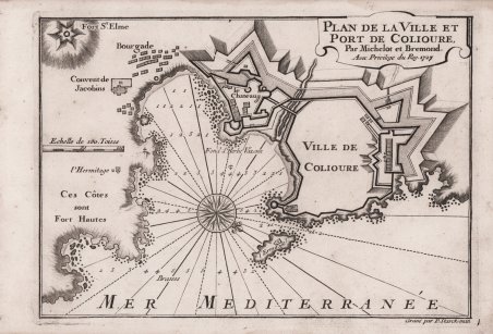 Plan de la Ville et Port de Colioure