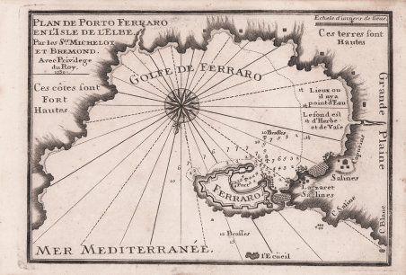 Plan de Porto Ferraro en l'Isle de L'Elbe