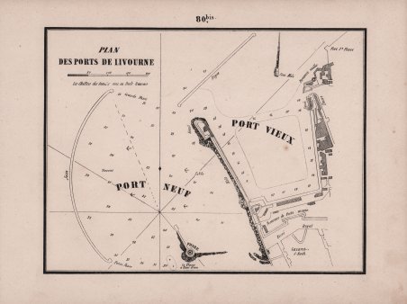 Plan Des Ports De Livourne