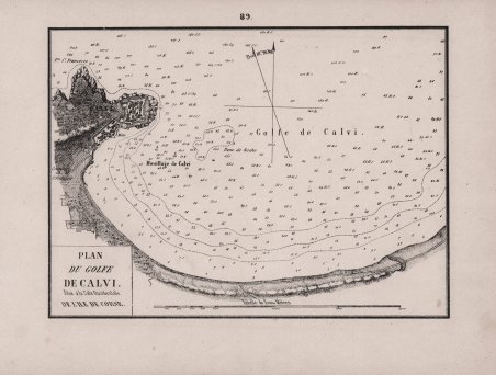 Plan Du Golfe De Calvi. Situé à la Còte Occidentale …