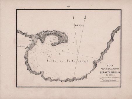 Plan Du Golfe et du Port de Porto Ferrajo, (Ile …