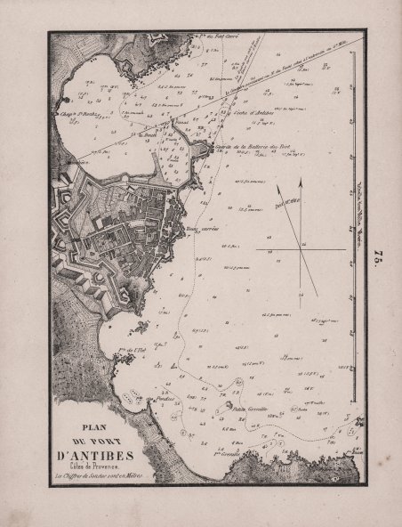 Plan du port d'Antibes