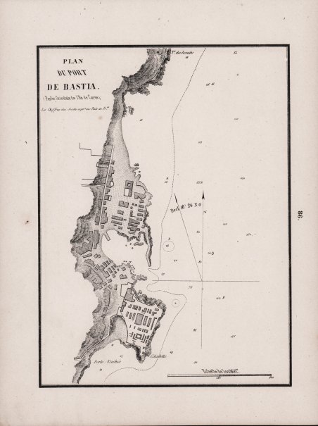 Plan Du Port De Bastia. (Parte Orientale de l'Isle de …
