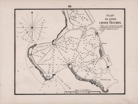 Plan Du Port de Civita Vecchia