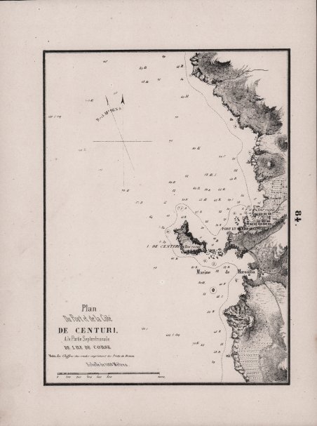 Plan Du Port et de la Cote De Centuri, A …
