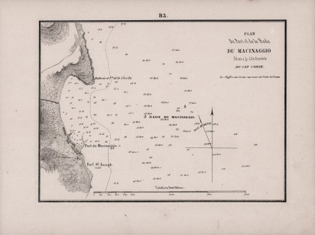 Plan Du Port et de la Rade Du Macinaggio Situés …