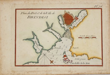 Plan du Port et de la Ville de Brindisi