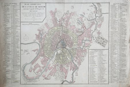 Plan Géometral de la Ville de Moscow ancienne Capitale de …