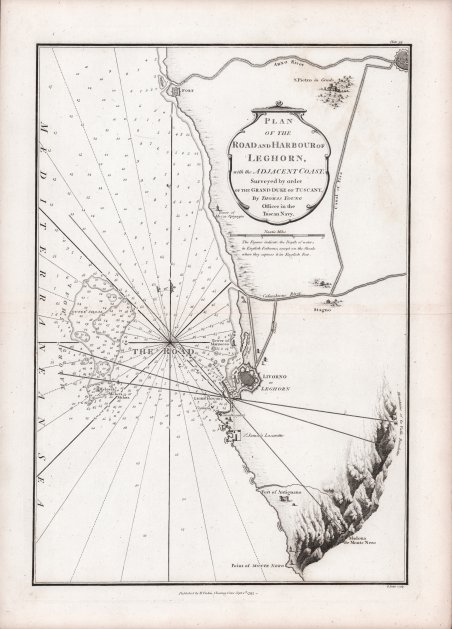 Plan of the Road and Harbour of Leghorn