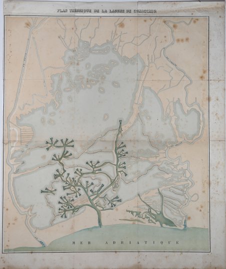 Plan theorique de la lagune de Comacchio