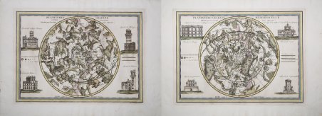 Planisfero Celeste Settentrionale, Planisfero Celeste Meridionale