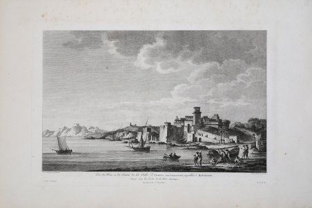 Port & Ville d'Otrante anciennement appelée Hydruntum, sur les bords …