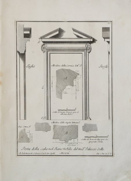 Porta della sala nel Piano Nobile del med.mo: Palazzo detto …