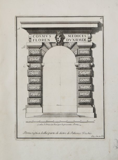 Porta rustica dalla parte di dietro di Palazzo Vecchio