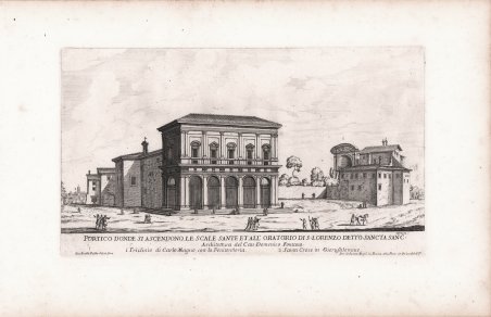 Portico donde si ascendono le scale sante et all'Oratorio di …