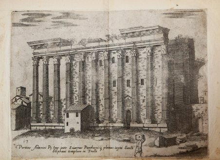 Porticus Antonini Pij Imp. Inter Sciarrae Pantheonisq[ue] plateas…