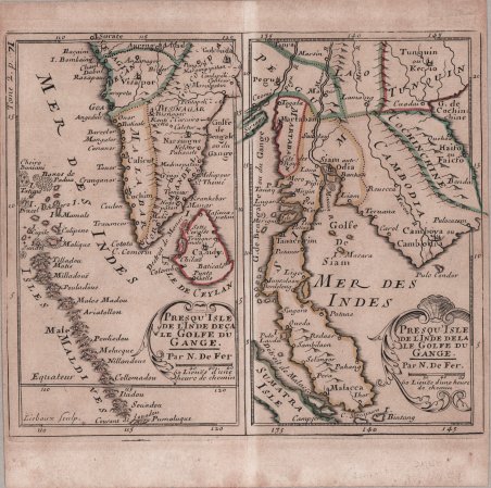 Presque l'Isle de l'Inde deca le Golfe du Gange/Presqu' Isle …