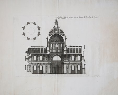 Profil de l'Eglise de Sorbone batie par le Card. de … | Immagine principale
