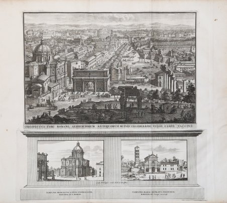 Prospectus Fori Romani, aedifiorum antiquorum ruinis celeberrimi: vulgo