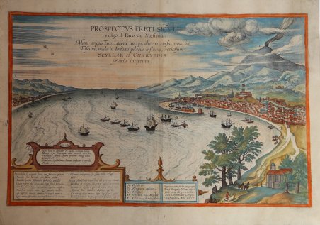 Prospectus Freti Siculi, vulgo il Faro de Messina.