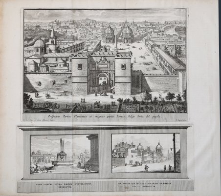 Prospectus Portae Flaminiae et magnae partis Romae, vulgo Porta del …