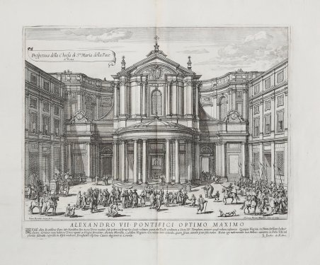Prospetiva della Chiesa di S.ta Maria della Pace di Roma