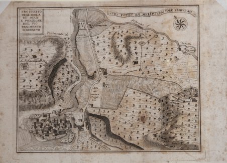 Prospetto dell'Isola di Sora e Proiezione del suo Tenimento MDCCXCVII