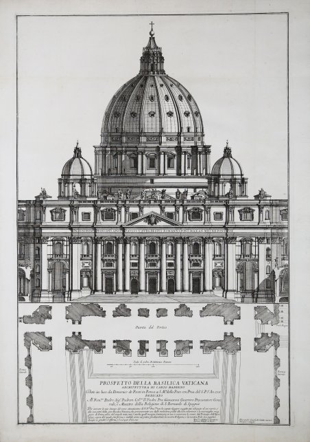 Prospetto della Basilica Vaticana Architettura di Carlo Maderno…