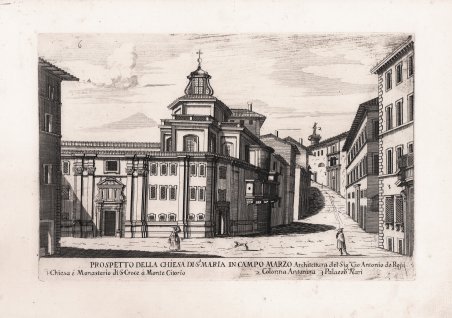 Prospetto della Chiesa di S.a Maria in Campo Marzio