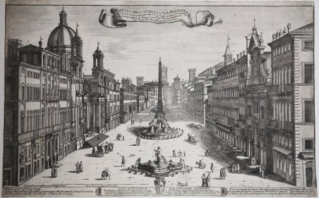 Prospetto della Nobile e Vaga Piazza Navona Con le misure …