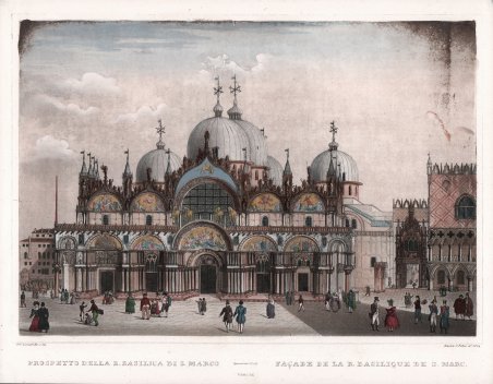 Prospetto della R. Basilica di S. Marco - FaÃ§ade de … | Immagine principale