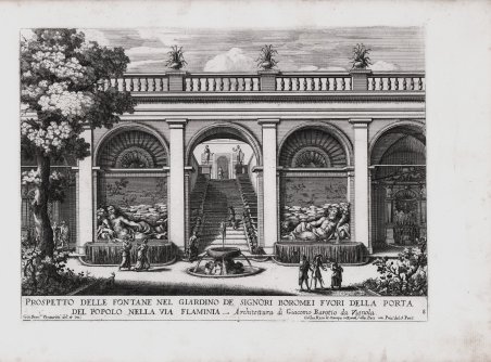 Prospetto delle Fontane nel Giardino de Signori Boromei Fuori della …