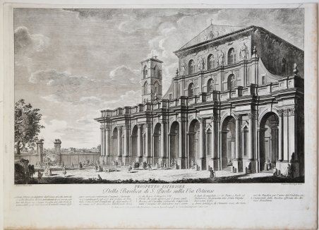 Prospetto Esteriore della Basilica di S. Paolo sulla Via Ostensie