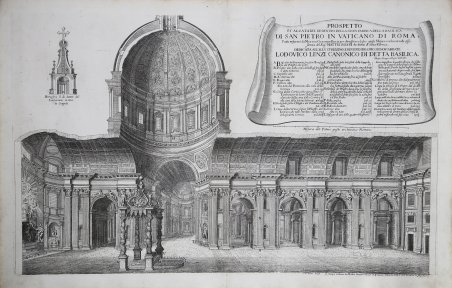 Prospetto et alzata del di dentro della Gran Fabrica della …