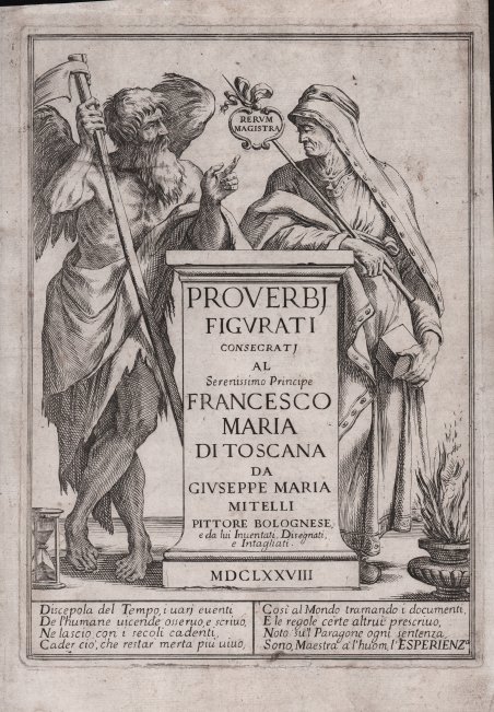 Proverbj Figurati Consecrati al Serenissimo Principe Francesco Maria di Toscana.