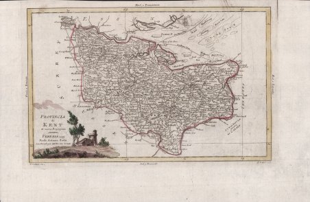 Provincia di Kent di nuova proiezione