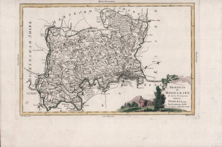 Provincia di Middlesex di nuova proiezione