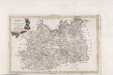 Provincia di Surrey di nuova proiezione