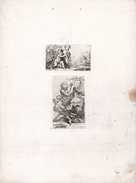 Putti che giocano all'aria aperta / Satiro e Ninfa
