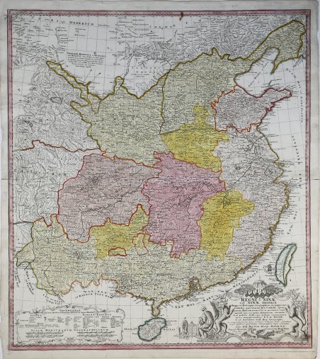Regni Sinae vel Sinae Propriae Mappa et Descriptio Geographica…
