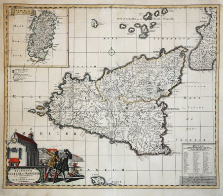 Regnorum Siciliae et Sardiniae nova & accurata tabulaâ¦