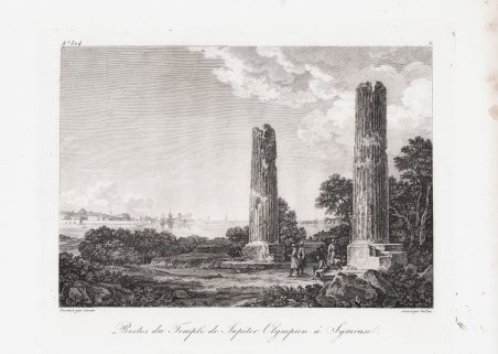Restes du Temple de Jupiter Olympien à Syracuse