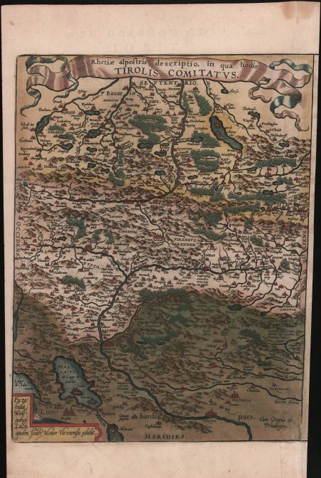 Rhetiae alpestris descriptio in qua hodie Tirolis Comitatus.