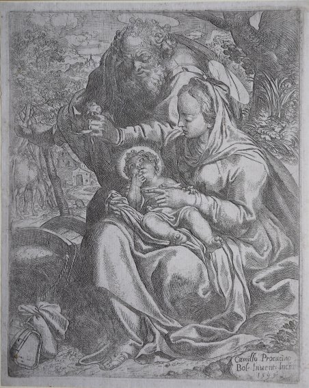 Riposo durante la fuga in Egitto